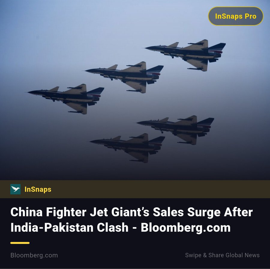 InSnaps shareable news card — Bloomberg military